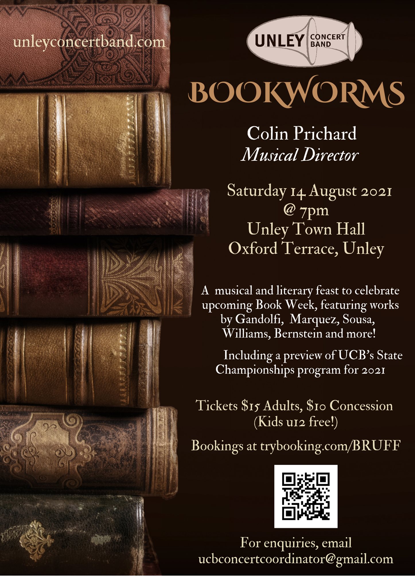 You are currently viewing Bookworms – A literary feast with Unley Concert Band